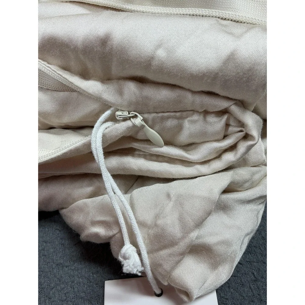 Cozy Earth Duvet Cover Queen/Full Oat Beige Bamboo Solid Modern‎ Adults Bedroom